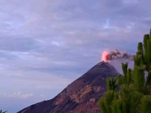 erupciones de los volcanes en Guatemala