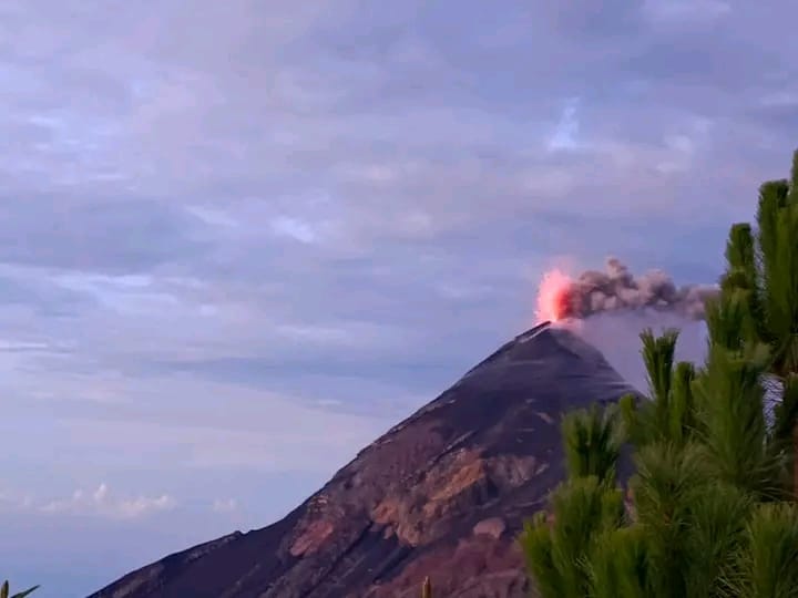 erupciones de los volcanes en Guatemala